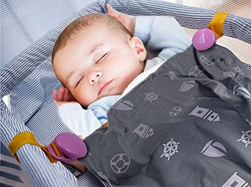 Lixiongbao 2 חבילה רב-פונקציונלית שמיכת תינוק שמיכה נגד בעיטה אנטי בעיטה קליפ קליפ קליפ מגבת מגבת קפיצה וו ...