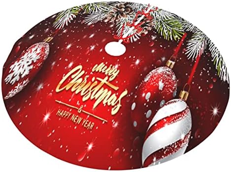 חצאית עץ חג המולד כדור חג המולד ענף אשוח אדום ענף 36 אינץ