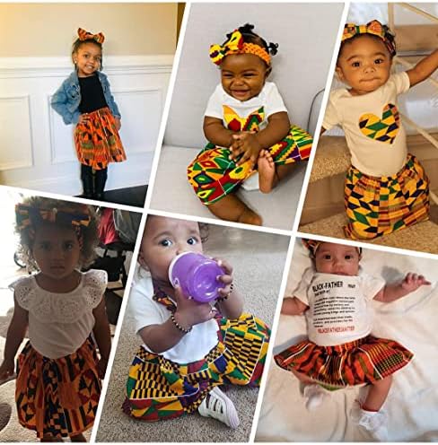 אלינה בל בתינוקת אפריקאית חצאיות קנטה תלבושת הדפס חצאית קצרה+בגיסה 2 יחידות בגדים סט