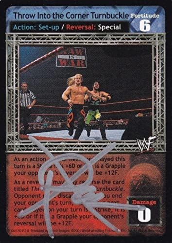X -PAC חתום על 2001 תמונות קומיקס WWF DEL RAW כרטיס טעון מלא 65 חתימה של WWE - כרטיסי היאבקות חתימה