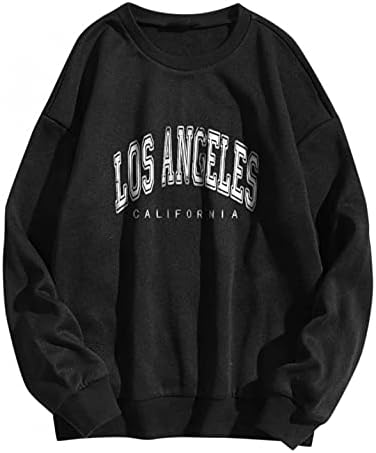 חולצות סווטשירטים גדולות של אניווד לוס אנג'לס קליפורניה קפוצ'ונים צווארון צווארון שרוול ארוך מחברים חברים טופרים 84