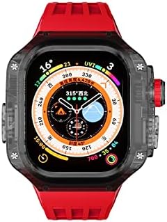 Dzhtus Changerent Kit Cate עבור Apple Watch 49 ממ להקת ספורט גומי לסדרת Iwatch Series Ultra 8 Silicone Watch Strap