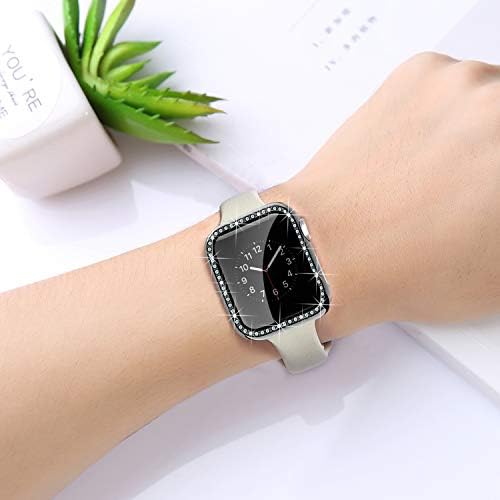 Watbro Apple Watch Bling Case תואם ל- Apple Watch 38 ממ/40 ממ סדרה 3/2/1 Crystal Diamond Diamon