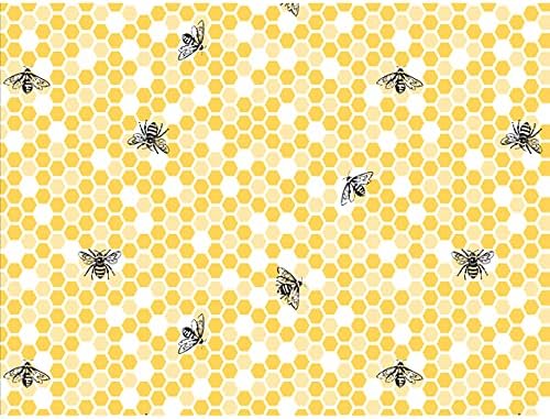דבורי ספאג ונייר טישו של חלת דבש-גיליונות בגודל 20 אינץ 'על 30 אינץ', צהוב, 20 אינץ 'על 30 אינץ', דבורים