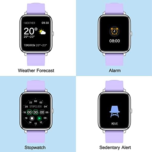 שעון חכם פופגלורי, שעון חכם עם לחץ דם, צג חמצן בדם, גשש כושר עם צג דופק, שעון כושר מלא של אנדרואיד ו- iOS לגברים נשים
