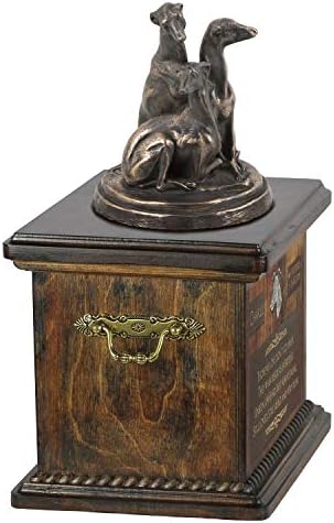 ויפטס, כד עבור כלב אפר זיכרון עם פסל, חיות מחמד של שם וציטוט-ארטדוג אישית
