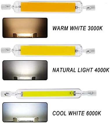 ניתן לעמעום 118 מ מ 7 קלח נורות לד, ללא הבהוב נורות לינאריות כפולות מסוג 3 נורת לד 110-240 וולט 360 מנורת נוף זווית קרן מתאימה אור עבודה,לבן