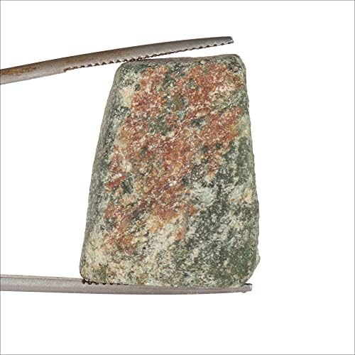 Gemhub טבעי גולמי גולמי ירוק ירוק רופף אבן חן גביש גביש- 55.55 סמק.