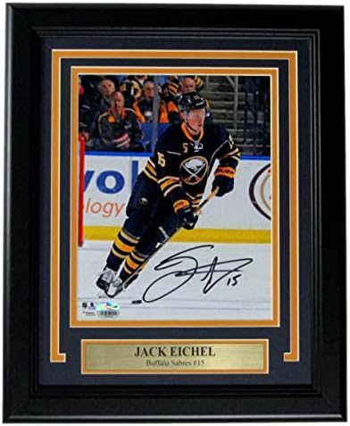 ג'ק אייכל באפלו סברס חתום/חתימה 8x10 קנאים ממוסגרים בתצלום 164051 - תמונות NHL עם חתימה עם חתימה