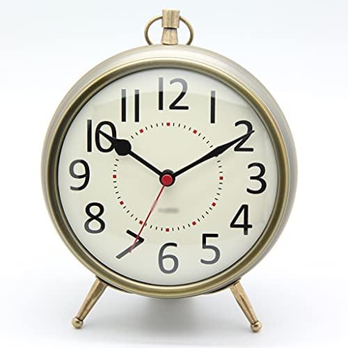 UXZDX מתכת רטרו שולחן שעון בית אירופאי סלון משרד קוורץ שעון וינטג 'שעון שעון שולחן עבודה קישוטים