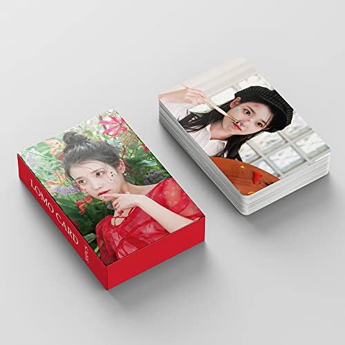 Fourbom 55pcs IU 2023 כרטיסי אלבום ברכות עונה SET IU SET IU אלבום חדש Photocard KPOP IU מתנה פוטו -כרטיסים לאוהדים הבת IU Merch