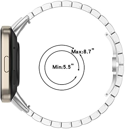 להקת שעון מתכת של Fitturn עבור Xiaomi Redmi Watch 3/Lite 3 Smartwatch- אביזרים להחלפה