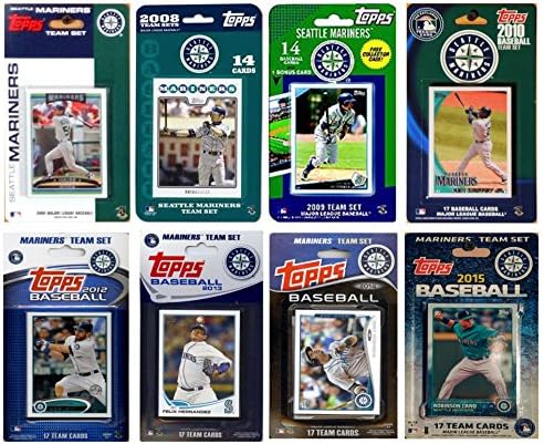 MLB סיאטל מרינרים 8 קבוצות צוותי מסחר מורשות שונות, 4 x 7