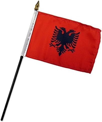 אלבניה 4 x6 דגל שולחן כתיבה