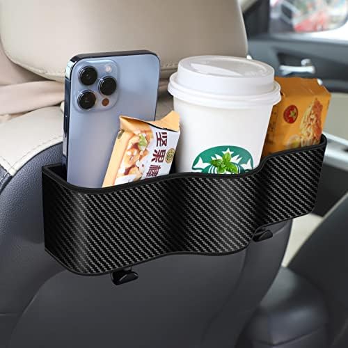 מארגן מושב אחורי של מכונית ג'לובה עם מחזיקי כוסות, מארגן גב מושלם מושלם לאכילה במכונית שלך, מארגן מושב אחורי לילדים, שולחן אוכל לרכב או