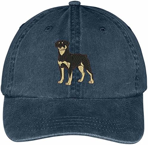 חנות הלבשה אופנתית רוטוויילר נושא כלב רקום כובע כובע כותנה של אבא פרופיל נמוך