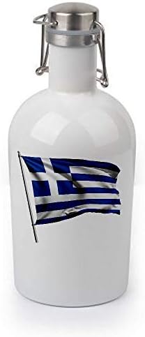 ExpressItbest 64oz Growler - דגל יוון - אפשרויות רבות