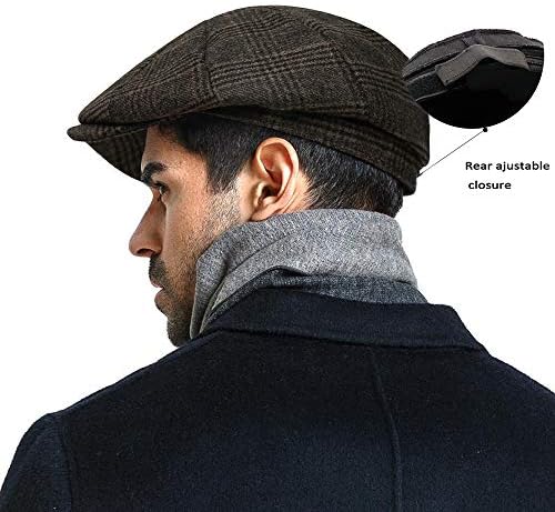 אופנה גברים של קלאסי מחלק עיתונים גטסבי כובע תערובת צמר בציר שטוח קיסוס נהג מונית כובע החבר מתנות