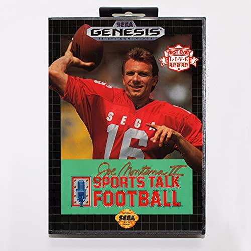 סמרד ג'ו מונטנה 2 ספורט שיחות משחק כדורגל מחסנית 16 סיביות משחקי משחקי MD עם תיבה קמעונאית עבור Sega Mega Drive for Genesis