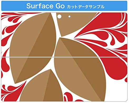 כיסוי מדבקות Igsticker עבור Microsoft Surface Go/Go 2 אולטרה דק מגן מדבקת גוף עורות 001942 דפוס פרחים אדום