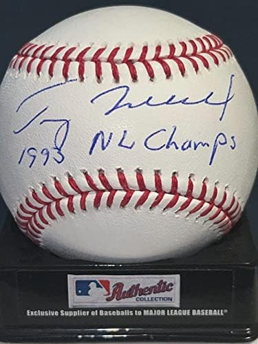 טרי מולהולנד פילדלפיה פיליס 1993 NL אלופות חתמו על בייסבול OML - כדורי בייסבול חתימה