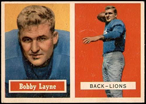 1957 Topps 32 בובי ליין דטרויט ליונס נ.מ. אריות טקסס