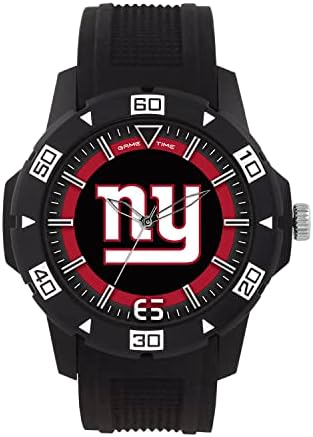 זמן המשחק בניו יורק ענקים שעון גברים - סדרת נחשול NFL, מורשה רשמית - מהדורה מוגבלת, ממוספרת בנפרד 1 עד 100