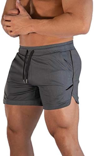 גברים של כושר אימון מכנסיים ריצה קל משקל אתלטי קצר מכנסיים פיתוח גוף אימון