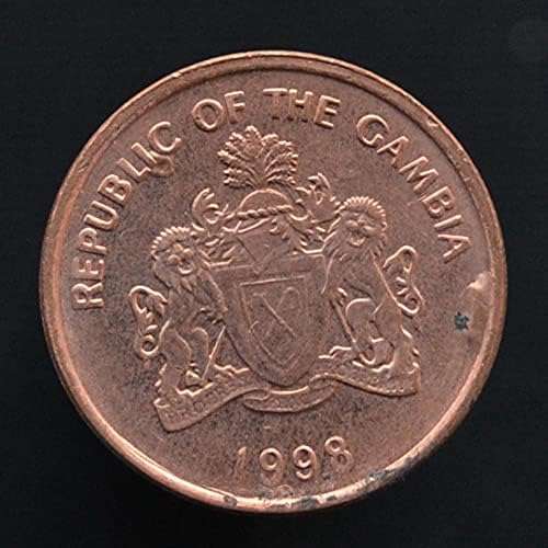 מטבעות גמביה 1 פיטרי 1998 מהדורת KM54 צמח 17.6 ממ