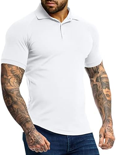 חולצות פולו מתאימות לאתלטיקה גברים חולצות גולף שרוול קצר