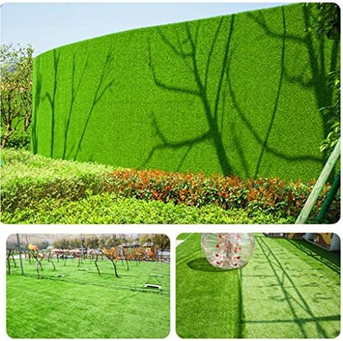 Ynfngxu דשא מלאכותי מדשאה סינטטית 15 ממ גובה ערימה, מתאים לחיות מחמד לכלבים, קישוט נוף חיצוני מקורה