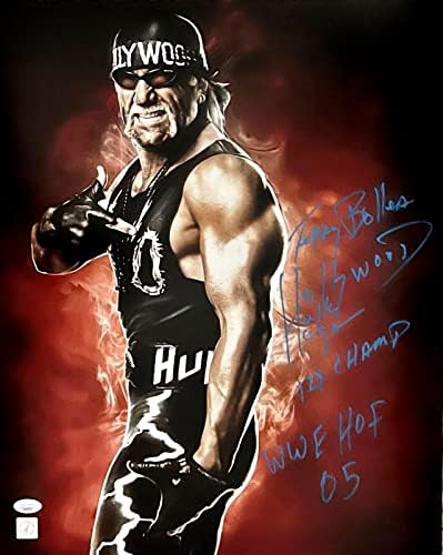 Hulk Hogan טרי בוליאה הוליווד הוגן חתום על 16x20 צילום JSA מאומת - תמונות היאבקות חתימה