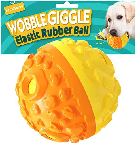 כדור צחקוק כלבים אינטראקטיבי צעצועים חריקים גורים מתנדנדים מתנדנדים כדורים מדברים על קולות כיף גומי קטנים/בינוניים עמידים כאשר הם מגולגלים