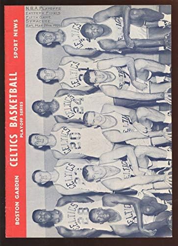28 במרץ 1959 תוכנית הפלייאוף של NBA Syracuse Nationals ב- Boston Celtics Game 5 - תוכניות NBA