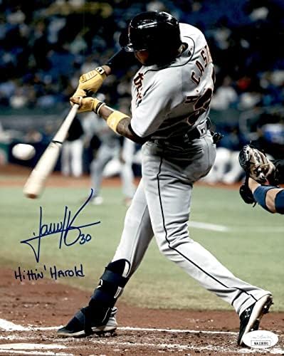 הרולד קסטרו חתום וכתוב חטיין הרולד דטרויט טייגרס 8x10 צילום JSA COA - תמונות MLB עם חתימה