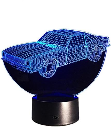 מכונית מגניבה אשליה תלת מימדית LED LED Lig