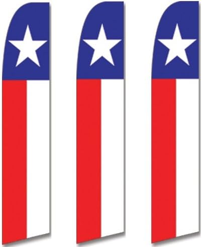 3 אריזות דגלים גבוהים דגלים אנכיים של טקסס טקסס דגל מדינת כוכב בודד