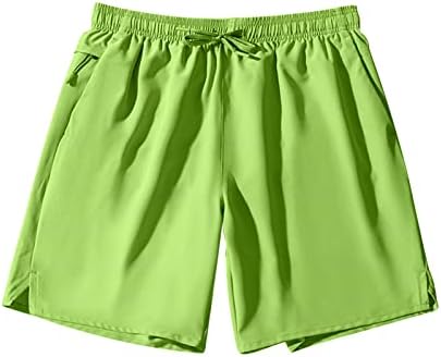 מכנסיים קצרים בצבע אחיד של גברים, קיץ חוף קיץ 5 אינץ 'מכנסיים קצרים רופפים מגניבים מכנסיים קצרים