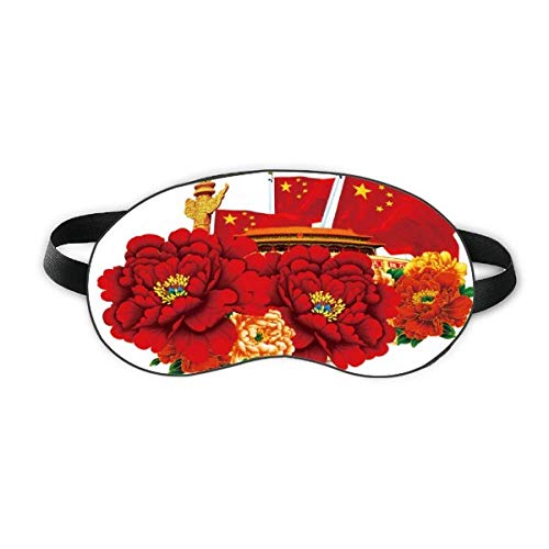 טיאנאנמן חמש דגל אדום מככב סין מגן שינה עין רכה לילה כיסוי גוון כיסוי עיניים