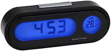 שעוני רכב של Gigicloud עבור מקף, שעון לוח מחוונים דיגיטלי מיני שעון אלקטרוני שעון אלקטרוני שעון דיגיטלי שעון דיגיטלי טמפרטורה זוהרת.