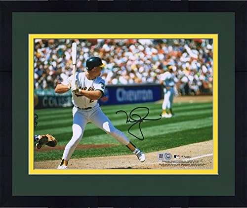 ממוסגר מארק מקגווייר אוקלנד אתלטיקה חתימה 8 x 10 פגיעה בתצלום - תמונות MLB עם חתימה