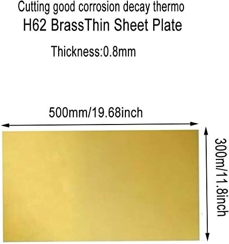 ז ליצור עיצוב פליז צלחת פליז גיליון זהב סרט רדיד צלחת ח62 עשה זאת בעצמך ניסוי גיליון עובי 0.8 ממ, רוחב 300 ממ, ארוך 500 ממ/19. 68 אינץ