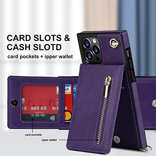 ארנק קרוס-בודי קאסטי לאייפון-מחזיק כרטיסי אשראי, 3 ב-1 מארז ארנק קרוס-בודי קאסטי לאייפון 14 13 12 11 מחזיק כרטיסי אשראי פרו מקס