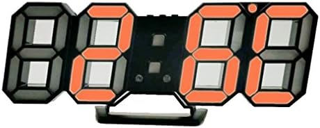 Fangda 3D LED שעון מעורר דיגיטלי, קל לקריאה בלילה שולחן כתיבה LED מואר במיוחד/קיר תלוי שעון מעורר דיגיטלי