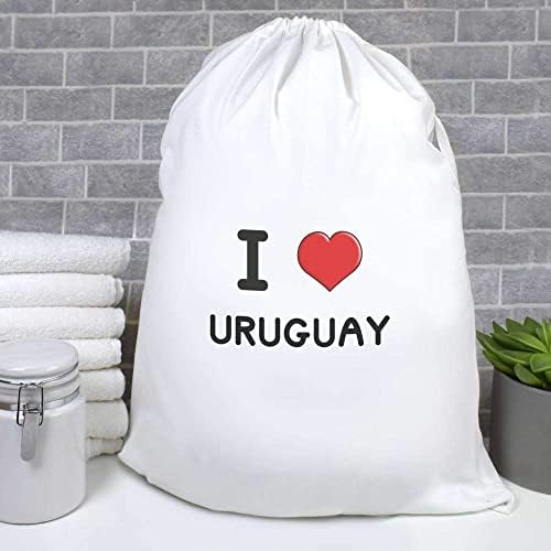 אזידה' אני אוהב אורוגוואי ' כביסה/כביסה / אחסון תיק