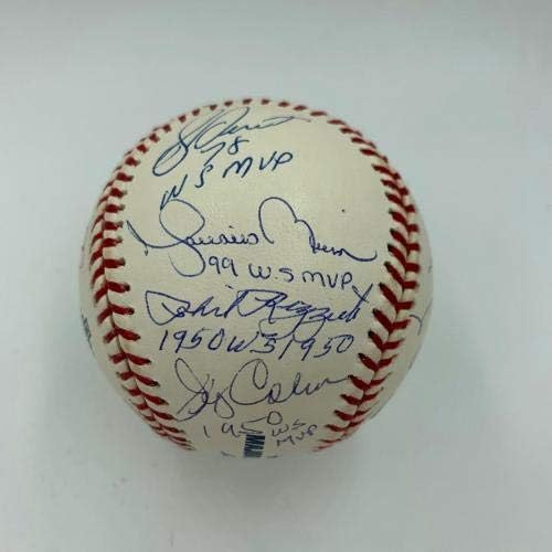 דרק ג'טר ומריאנו ריברה ינקי סדרה העולמית של MVP בייסבול חתום שטיינר - כדורי בייסבול חתימה