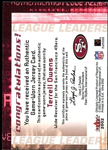 TERRELL OWENS CARD 2002 מזכרות מנהיגי הליגה Ultra 11