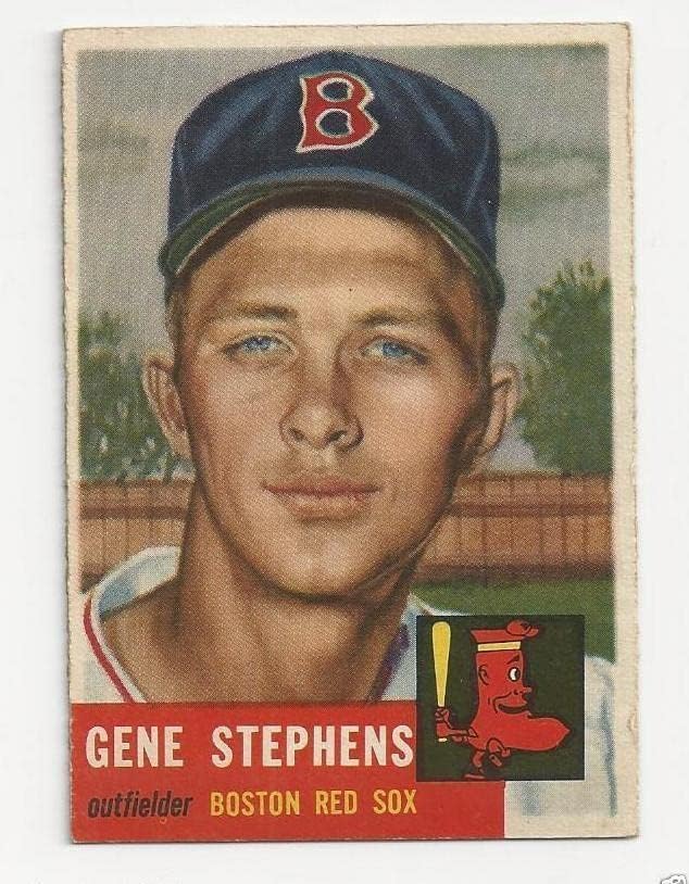 1953 Topps Gene Stephens Boston Red Sox Trookie Card 248 - כרטיסי טירון של בייסבול לטייל