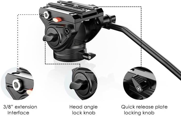אלומיניום קוואד צינור מקצועי 72 חצובה עבור Canon PowerShot SX740 HS