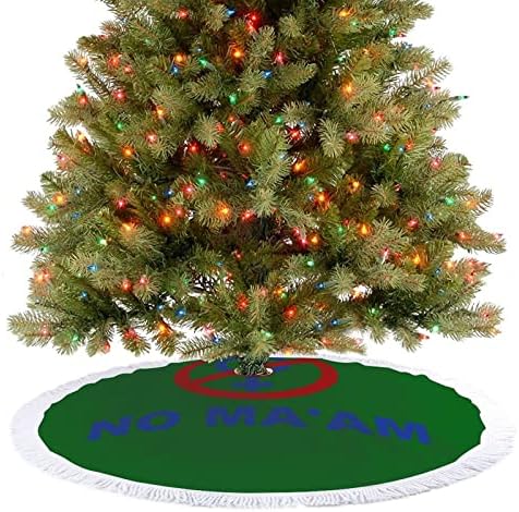 אין עץ חג המולד של גבר, מחצלת עץ עץ עץ עץ עץ עם גדילים לקישוט חג המולד של מסיבת חג 48 x48